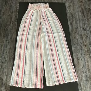 Rewash blue/white/pink stripped boardwalk pants